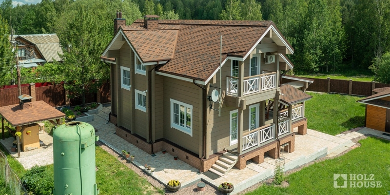 Дом из клееного бруса по проекту \"Прага-мини v.2\" Фото 3